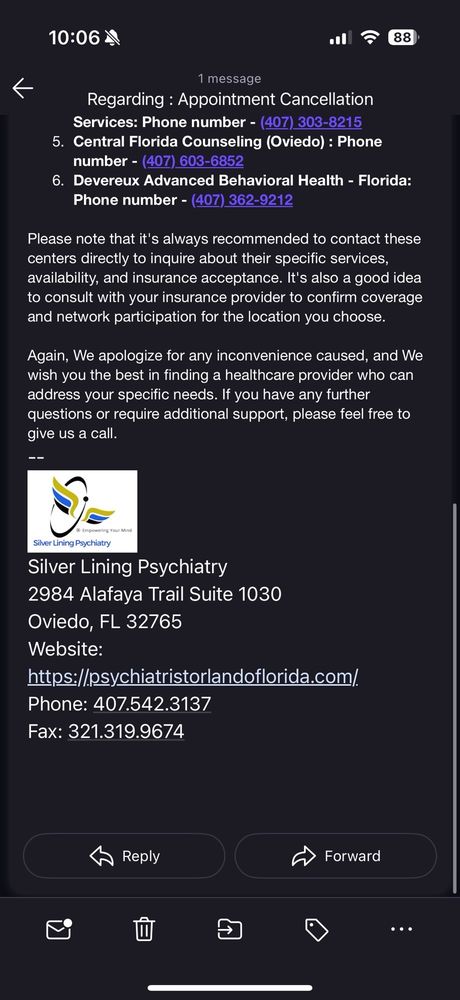 Silver Lining Psychiatry - child therapist in Oviedo, FL