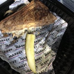 AC&T - Patty Melt with added side of potato wedges.