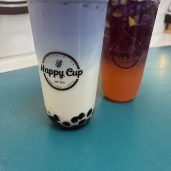 Happy Cup - Blue Honey Milk Tea ,Midnight Star Iced Tea ! - Bubble Tea Near Me - Glendale, California Happy Cup - Blue Honey Milk Tea ,Midnight Star Iced Tea ! - Bubble Tea Near Me - Glendale, California
