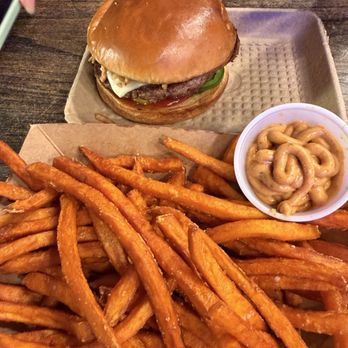 Culinary Gangster - Spicy Gangster Burger - we can take the heat. So warning. This was hot. Good but hot. Sweet Potato Fries with Cajun aioli - Breakfast & Brunch Near Me - Phoenix, Arizona Culinary Gangster - Spicy Gangster Burger - we can take the heat. So warning. This was hot. Good but hot. Sweet Potato Fries with Cajun aioli - Breakfast & Brunch Near Me - Phoenix, Arizona