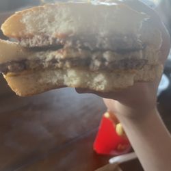 McDonald's - No sause only cheese and patty and u asked for no cheese to bc im lacrose and tolorant