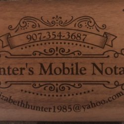 Hunter’s Mobile Notary - My business card