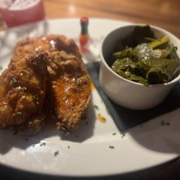 Honey chicken & collard greens