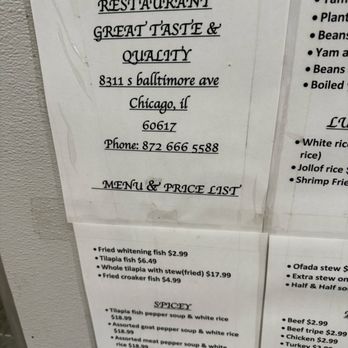 Southside African Restaurant - Menu 2025 - African Near Me - Chicago, Illinois Southside African Restaurant - Menu 2025 - African Near Me - Chicago, Illinois
