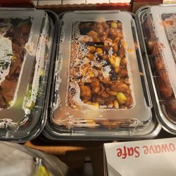 The entrees.