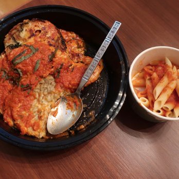 Cafe Lucci - Carryout eggplant parmigiana, $20 - Italian Near Me - Glenview, Illinois