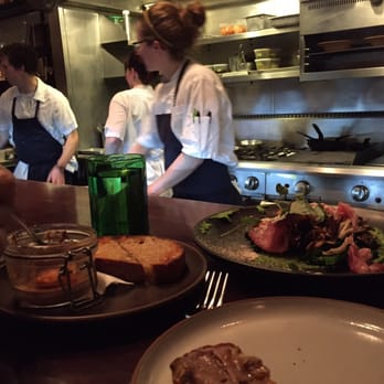 SPQR - Chicken liver mousse and broccoli and hen of the woods at the chefs counter! Delicious - Italian Near Me - San Francisco, California SPQR - Chicken liver mousse and broccoli and hen of the woods at the chefs counter! Delicious - Italian Near Me - San Francisco, California