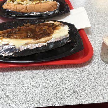 Lubi’s hot subs - In the back is my Dad's original "Lubi". In the front is my stroganoff "Lubi" and my potato salad. - Sandwiches Near Me - Jacksonville, Florida Lubi’s hot subs - In the back is my Dad's original "Lubi". In the front is my stroganoff "Lubi" and my potato salad. - Sandwiches Near Me - Jacksonville, Florida