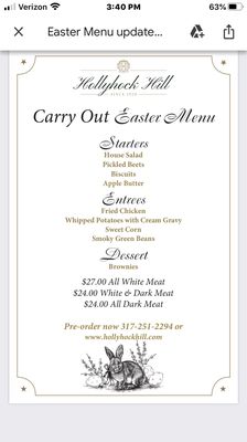 Menu photo 7 Hollyhock Hill Indianapolis, IN