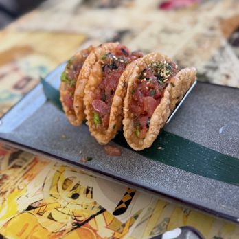 Kapow Noodle Bar - Ahi Tuna Poke Tacos - Asian Fusion Near Me - West Palm Beach, Florida Kapow Noodle Bar - Ahi Tuna Poke Tacos - Asian Fusion Near Me - West Palm Beach, Florida