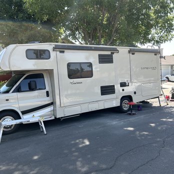 Matts Mobile Auto Detailing - Matt detailing our rig - Auto Detailing Near Me