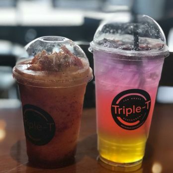 Triple-T - Sunset tea and mangonada! Totally recommend getting - Noodles Near Me - Gardena, California
