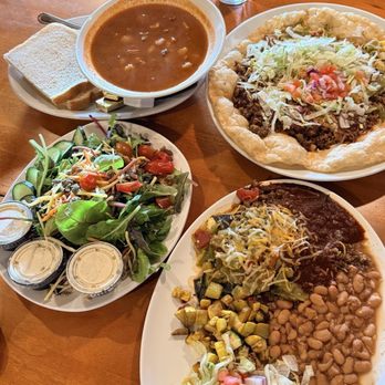 Indian Pueblo Kitchen - Feast Day Stew, Indian Taco, Blue Corn Enchiladas, and a Harvest House Salad - New American Near Me - Albuquerque, New Mexico