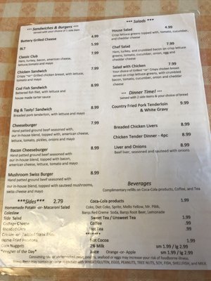Menu photo 8 Lawson's Junction  Campbellsburg, KY