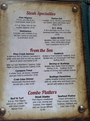 Menu photo 1 Log Cabin Inn Wellsboro, PA Menu photo 1 Log Cabin Inn Wellsboro, PA