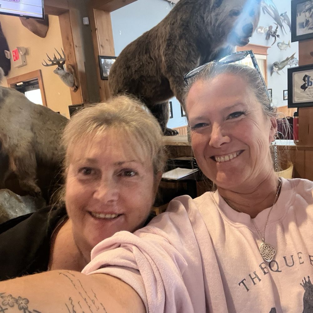 Pub 199 - Me and my sister in law with the stuffed bears behind us. - Steakhouses Near Me - Mount Arlington, New Jersey Pub 199 - Me and my sister in law with the stuffed bears behind us. - Steakhouses Near Me - Mount Arlington, New Jersey
