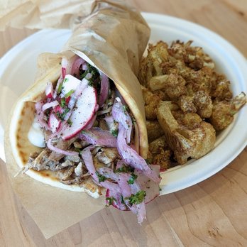 Ghassan's Fresh Mediterranean Eats - Shawarma pita with cauliflower - Mediterranean Near Me - Greensboro, North Carolina Ghassan's Fresh Mediterranean Eats - Shawarma pita with cauliflower - Mediterranean Near Me - Greensboro, North Carolina