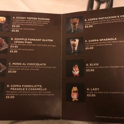 The White Horse - Dessert menu
