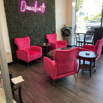 Decadent A Coffee and Dessert Bar - Love the pink! - Coffee & Tea Near Me - McDonough, Georgia