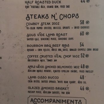 Bison & Bourbon - Ridiculously expensive. - Kosher Near Me - Brooklyn, New York