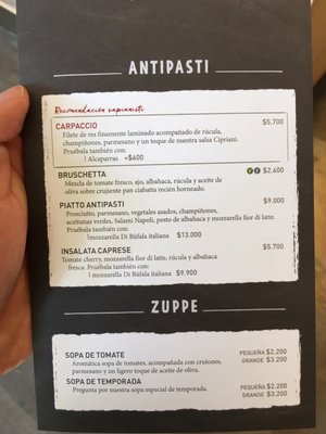 Menu photo 2 Vapiano Providencia, RM