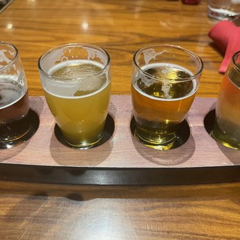 Gordon Ramsay Burger Las Vegas - Flight (we had started sampling) - Burgers Near Me - Las Vegas, Nevada Gordon Ramsay Burger Las Vegas - Flight (we had started sampling) - Burgers Near Me - Las Vegas, Nevada
