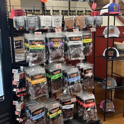 Great selection of jerky and they also make their OWN beef sticks in-house. They are AMAZING !!!!!