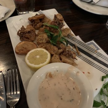 Wence's - Monterey Calamari with tempura lemons. - New American Near Me - Pleasant Hill, California Wence's - Monterey Calamari with tempura lemons. - New American Near Me - Pleasant Hill, California