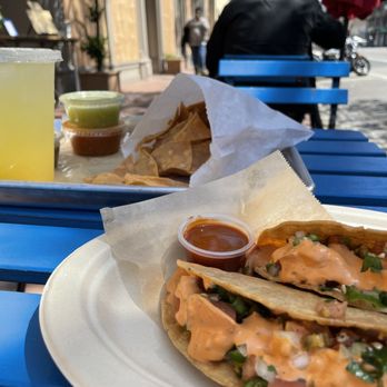 Las Guerreras - Behold crunchy fish tacos. - Breakfast & Brunch Near Me - Oakland, California