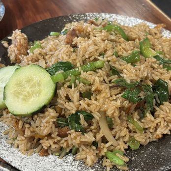 Siam Station - Thai Basil Fried Rice (crispy pork). - Thai Near Me - Cupertino, California