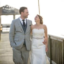 Flutter Bridal - Real Bride Betsy in her Heidi Elnora Gown