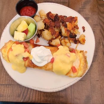 First Watch - Chichanga with roasted potatoes. Yummy - Breakfast & Brunch Near Me - Houston, Texas
