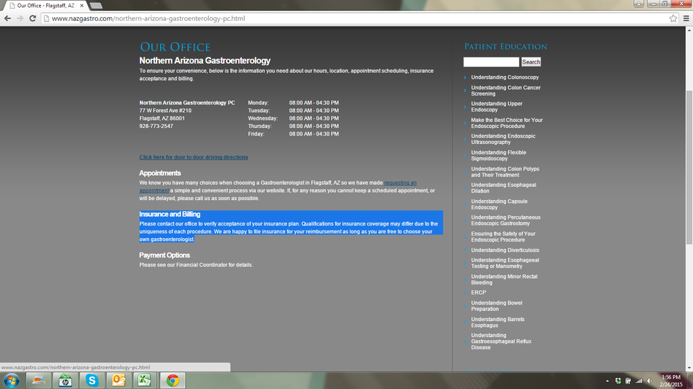 NORTHERN ARIZONA GASTROENTEROLOGY Updated September 2024 27 Reviews