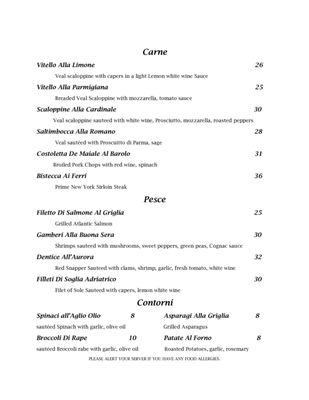 Menu photo 3 Buona Sera Ristorante Havertown, PA Menu photo 3 Buona Sera Ristorante Havertown, PA
