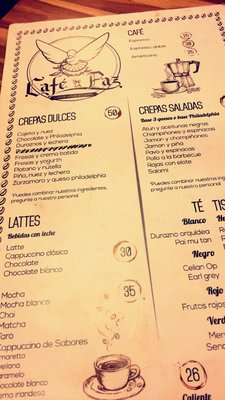 Menu photo 2 Café de la Paz Guanajuato, GUA Menu photo 2 Café de la Paz Guanajuato, GUA