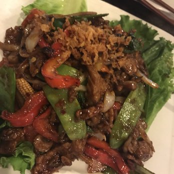 Banana Leaf - Beef basil - Malaysian Near Me - Houston, Texas
