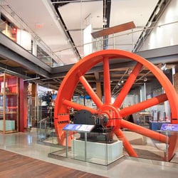 Waterloo Region Museum - A massive steam engine named Hazel greets visitors in the exhibit galleries.