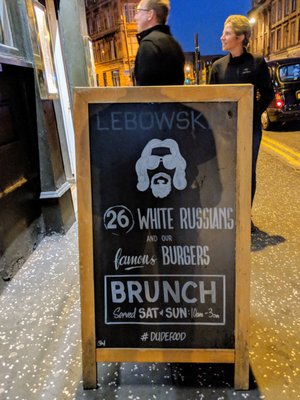 Menu photo 2 Lebowskis Glasgow, GLG Menu photo 2 Lebowskis Glasgow, GLG