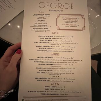 The George - Winter dinner menu - New American Near Me - Seattle, Washington The George - Winter dinner menu - New American Near Me - Seattle, Washington