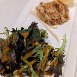 The Wharf - Crab cake with greens