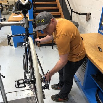 velofix - Nick doing a derailleur adjustment. - Bike Repair/Maintenance Near Me