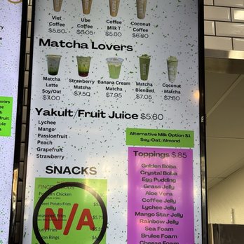 Teatopia - Menu 1.18.25 - Coffee & Tea Near Me - Brea, California