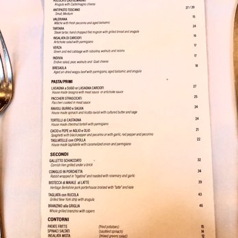 I Sodi - Menu (Feb 2020) - Tuscan Near Me - New York, New York