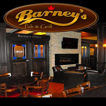 Barney's Pub and Grill - seating and fireplace - Pubs Near Me - Wetaskiwin, Alberta