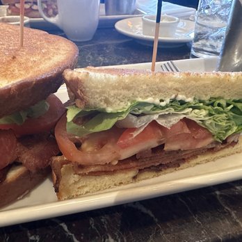 Grand Lux Cafe - BLT Sandwich - Crisp Applewood Smoked Bacon, Tomato, Bibb Lettuce and Mayo on Grilled Brioche Bread - American Near Me - Paramus, New Jersey Grand Lux Cafe - BLT Sandwich - Crisp Applewood Smoked Bacon, Tomato, Bibb Lettuce and Mayo on Grilled Brioche Bread - American Near Me - Paramus, New Jersey