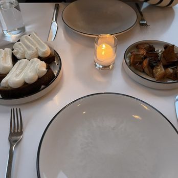 Misi - trumpet mushrooms sott'olio & whipped ricotta crostini - Italian Near Me - Brooklyn, New York Misi - trumpet mushrooms sott'olio & whipped ricotta crostini - Italian Near Me - Brooklyn, New York