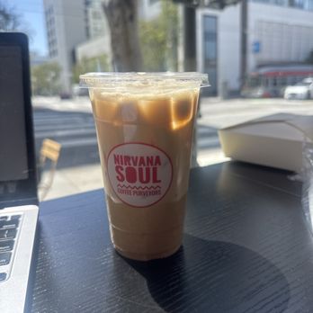 Nirvana Soul Coffee - Banana Chai Latte - Cafes Near Me - San Francisco, California Nirvana Soul Coffee - Banana Chai Latte - Cafes Near Me - San Francisco, California
