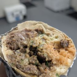 Oasis Market - Asada Super Burrito. One of the best around!!!