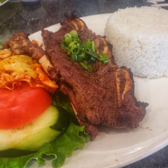 Pho Kim Long - #38 bbq Korean beef ribs over rice - Vietnamese Near Me - San Jose, California