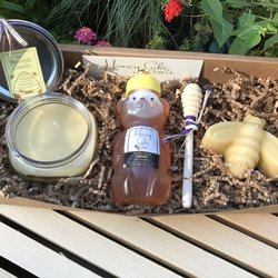Honey Lake Bee - Gift box of local honey and pure beeswax candles!